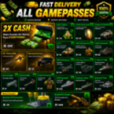 ALL GAMEPASS FAST DELIVERY - War Tycoon